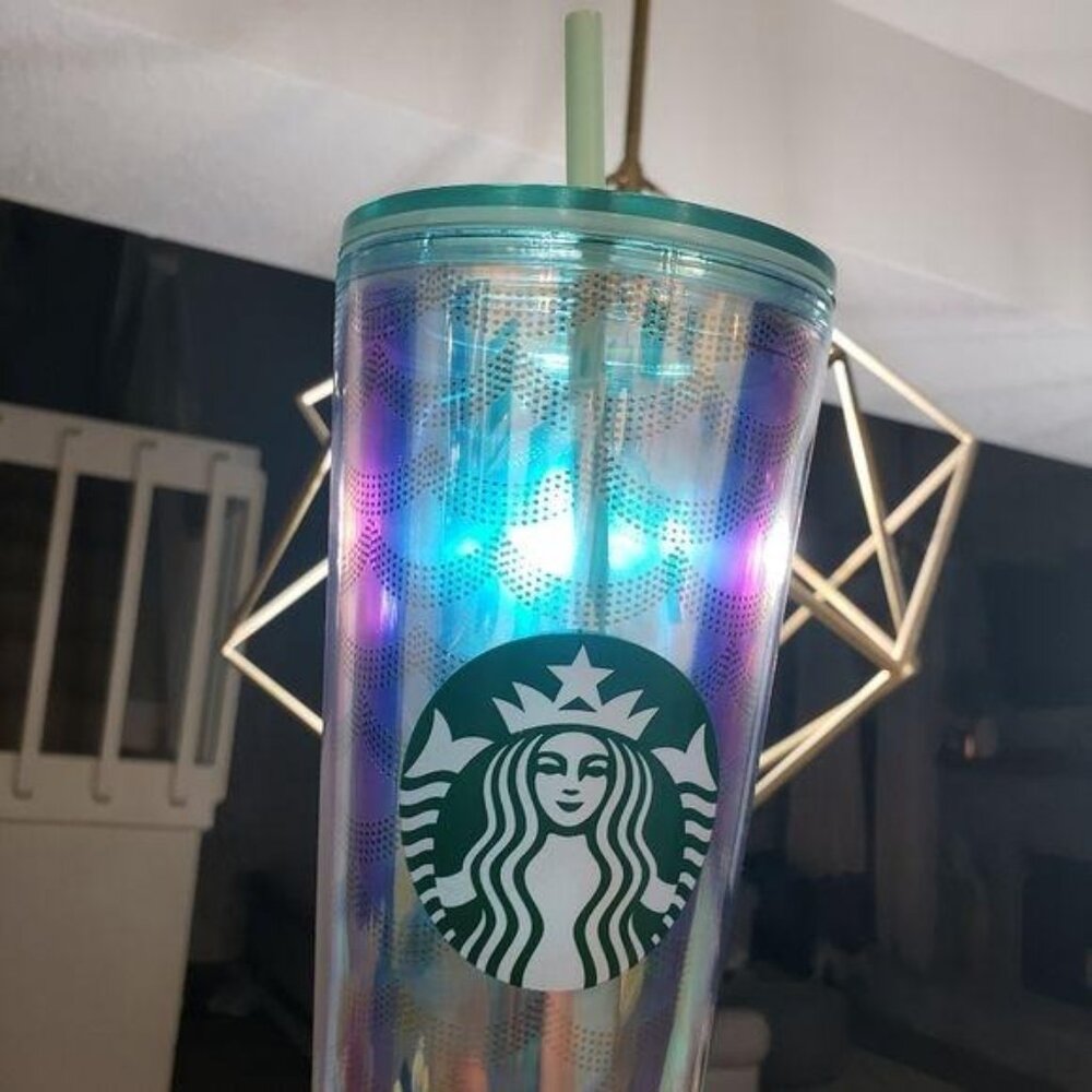 Starbucks Iridescent 24 Oz Cold Cup Tumbler With Straw - Picture 3 of 10